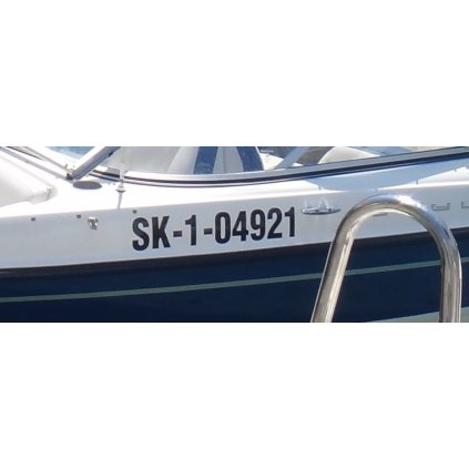 YACHTSHOP Označenie lodí ŠPZ, písmena a číslice 15 cm