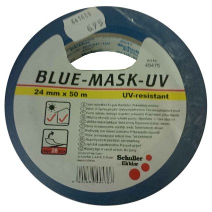 SCHULLER Maliarska zakrývacia páska 24 mm x 50 m, UV odolná  BLUE-MASK UV