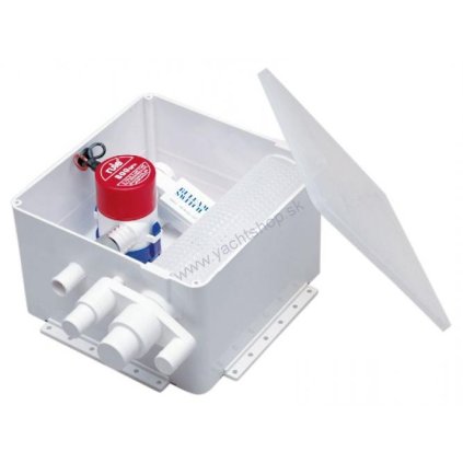 RULE Odsávací box s bilge pumpou a spínačom 24V, 3000 l/hod