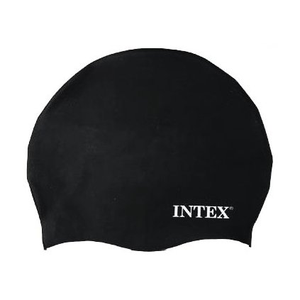 INTEX Kúpacia čiapka detská od 8 rokov čierna  55991