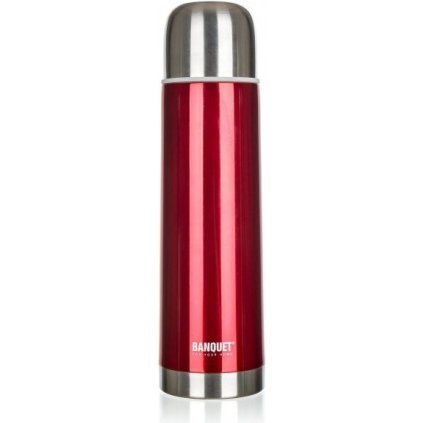 BANQUET Termoska nerezová Avanza červená 0,75 l  Termoska Avanza HOT-COLD