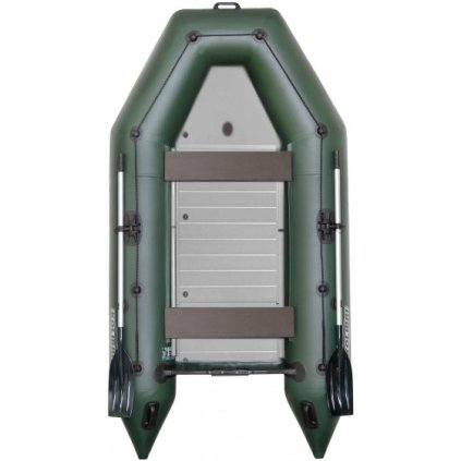 KOLIBRI KM-300 D zelený, vystužená hliníková podlaha s nafukovacím kýlom  Nafukovací čln 77544