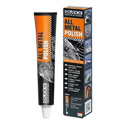 QUIXX LEŠTENIE, ČISTENIE A KONZERVOVANIE KOVOVYCH POVRCHOV 95G  All Metal Polish