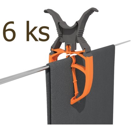 FIXCLIP Špeciálne veľké lodné kolíky na šaty so záklopkou na zábradlie 6 ks