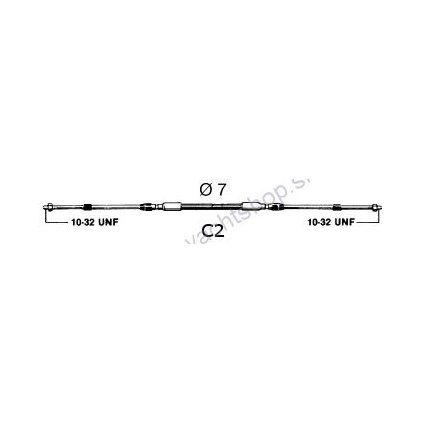 ULTRAFLEX C2 Kábel 6,10 m, Ft. 20  REMOTE CONTROL CABLE 30122R 42237000