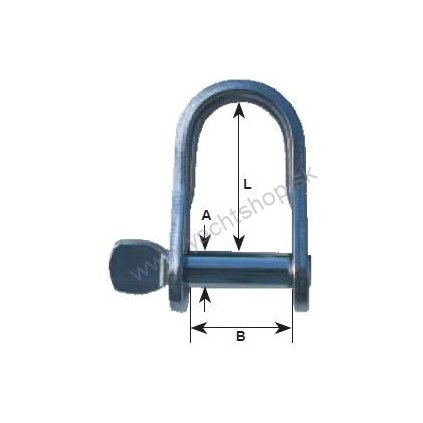 AQUINOX Šekel plochý nerezový AISI 316, 5 mm