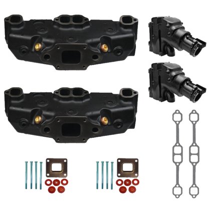 RECMAR Sada výfukového potrubia MerCruiser GM V8 suchý spoj  Exhaust Manifold Kit MerCruiser GM V8 Dry-joint