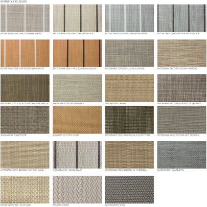 MARINE FLOORING Podlahová krytina INFINITY luxusný tkaný vynil  šírka 150 cm alebo 300 cm