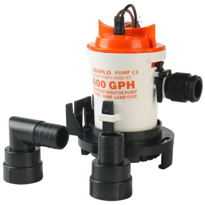 SEAFLO Bilge pumpa 600 GPH / 2270 LPH, 12 V  SFBP1-G600-03