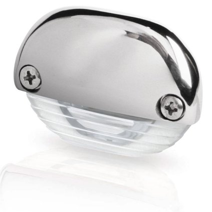 HELLA MARINE LED prisadené svetlo Easy Fit s krytom Nerez leštený