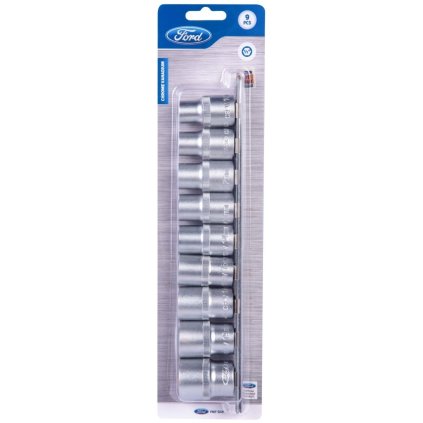 FORD TOOLS Sada nástavcov na gola 9 ks pre 1/2"