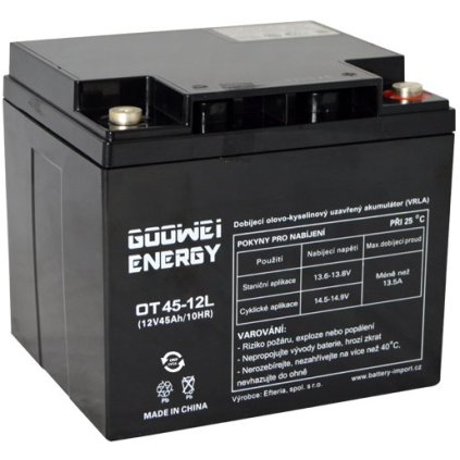GOOWEI Trakčná GEL batéria ENERGY OTL45-12, 45 Ah, 12 V