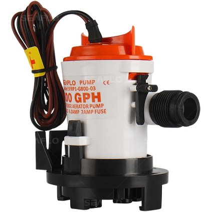 SEAFLO Bilge pumpa 800 GPH / 3028 LPH, 12 V  SFBP1-G600-03