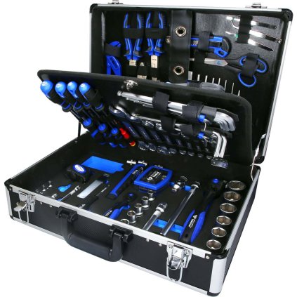 BRILLIANT TOOLS Univerzálny kufrík s náradím 1/4" + 1/2", 143 ks