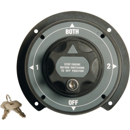 OSCULATI Prepínač pre 2 batérie Heavy Duty uzamykateľný 310 A / 500 A