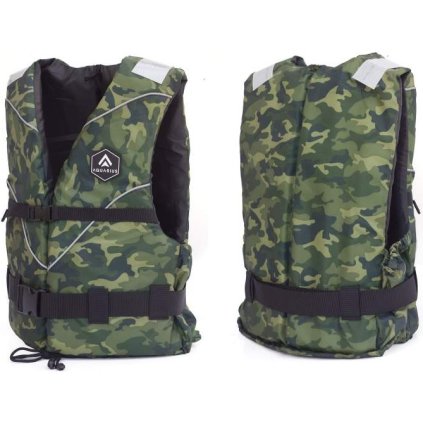 AQUARIUS Plávacia vesta CAMO MILITARY
