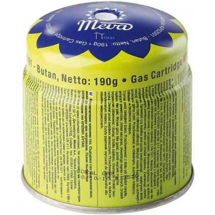 MEVA Plynová kartuša prepichovacia, 190 gr  PROPAN / BUTAN KP02001