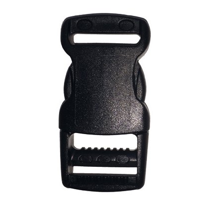 YKK Spona na popruh 38 mm čierna