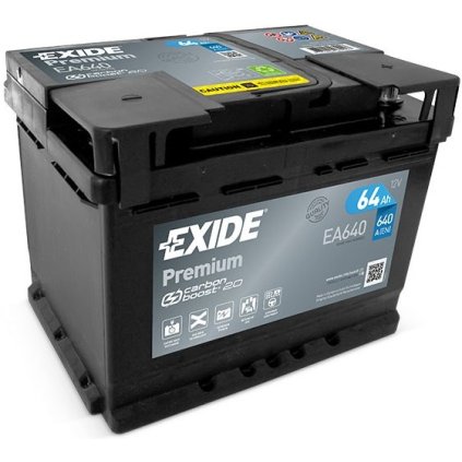 EXIDE Autobatéria prémium 64Ah, 12V, EA640