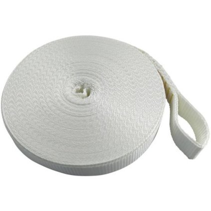MARINETECH Popruh pre kotviaci navijak PES 35 mm biely (30 m)