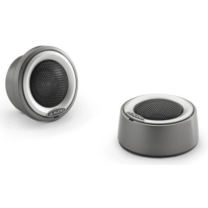 JL AUDIO M6-100CT-C/S-GmTi 1-palcový (25 mm) výškové reproduktory M6 Marine Component, sivé kovové montážne misky, titánový ozdobný krúžok, čierna sieťka výškového reproduktora, pár