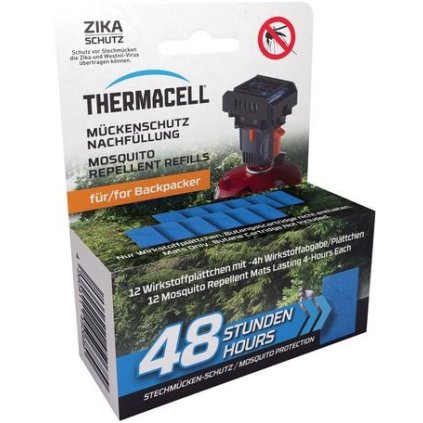 THERMACELL M-48 Náhradné vankúšiky do kempingového odpudzovača proti komárom 12 ks  M-48