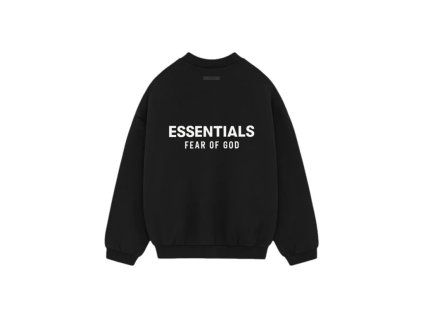 Essentials Black Crewneck 1