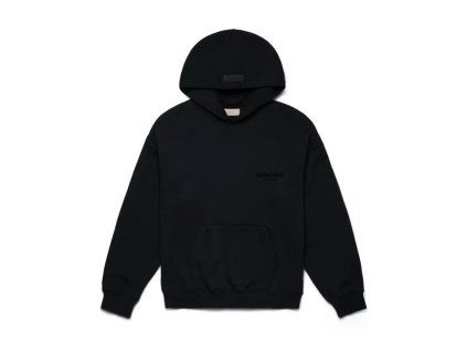 Fear of God Essentials Pullover Chest Logo Hoodie Stretch LimoBlack 1