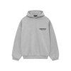 Essentials Fleece Hoodie 'Light Heather Grey' 4