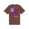 tenisky a boty supreme target tee brown panske damske nan 1