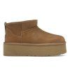 tenisky a boty ugg classic ultra mini platform boot chestnut panske damske 1135092-CHE 1