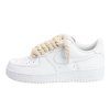 Nike Air Force 1 White Low 07 Rope Laces Beige