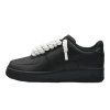 Nike Air Force 1 Black Low 07 Rope Laces White