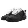 Nike Air Force 1 Black Low 07 Rope Laces White2