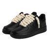 Nike Air Force 1 Black Low 07 Rope Laces Beige2