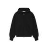 FearofGodEssentialsS25Zip UpHoodieJetBlack 1