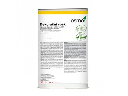 Osmo Dekorační vosk transparentní - 25l dub 3164