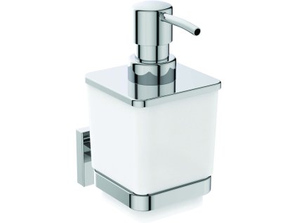 Ideal Standard IOM Cube Lotionspender E2252AA Spender aus satiniert Glas, mit Befestigungssatz, verch