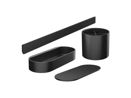hansgrohe wallstoris wall rail with storage basket and