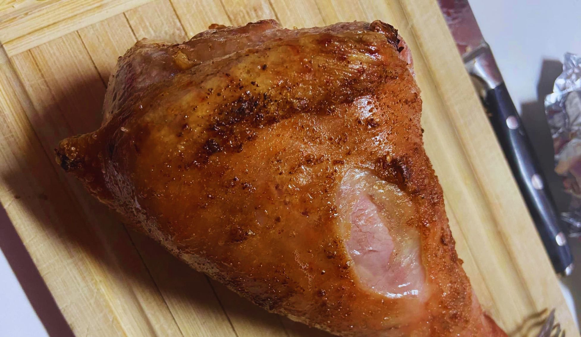 Pečené krůtí stehno z horkovzdušné fritézy