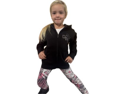 Mikina s kapucí na zip přední