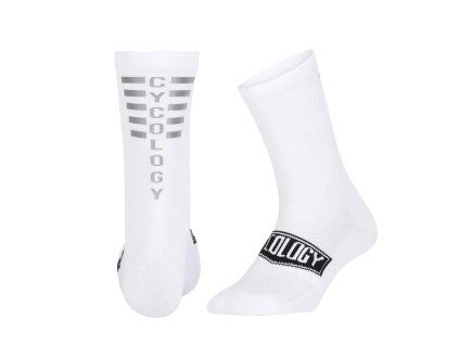 ponozky cycology reflective white