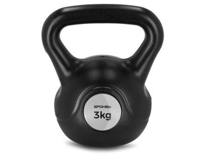 Spokey SCALES BASIC Kettlebell plastová činka 3 kg