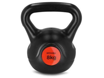 Spokey SCALES BASIC Kettlebell plastová činka 8 kg