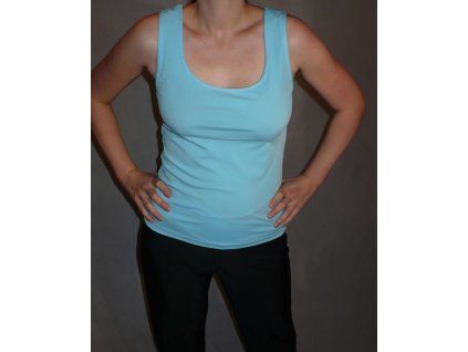 Dámský top black/light blue (Velikost M)
