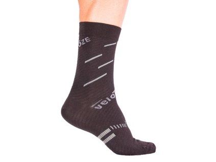 velotoze ponozky cerna seda s m