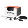Spokey POINTER PRO Helma na kolo s LED blikačkou a blinkry, 58-61 cm, černá