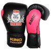 Boxerské rukavice BASIC černá/růžová (váha/velikost 10)