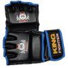MMA rukavice King Fighter PU (černá/modrá) (Velikost L)