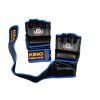 MMA rukavice King Fighter PU (černá/modrá) (Velikost L)